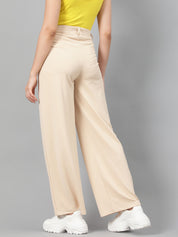 KOTTY Regular Fit Women Beige Trousers 
