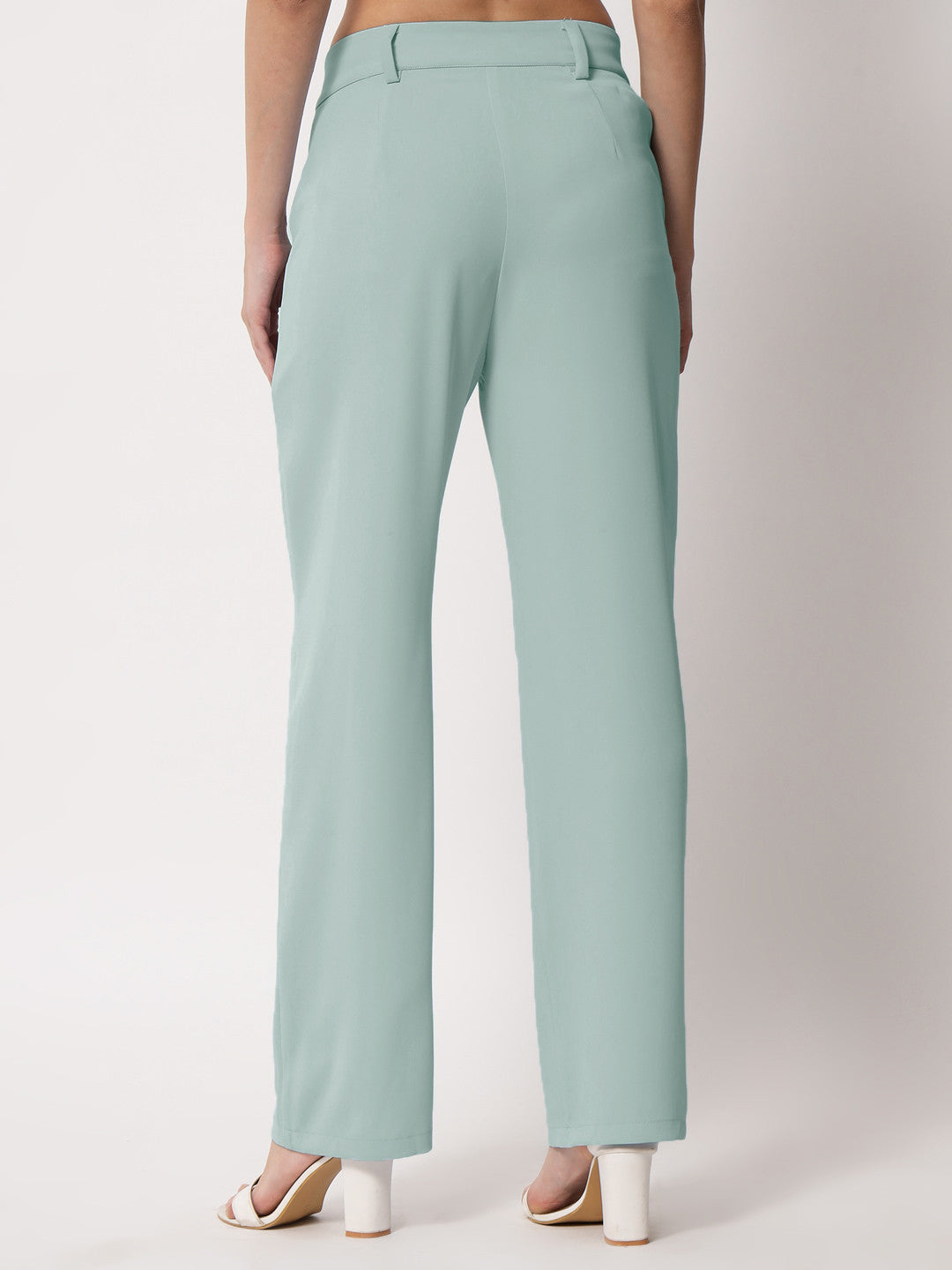 KOTTY Womens Solid Attractive High Rise Pant