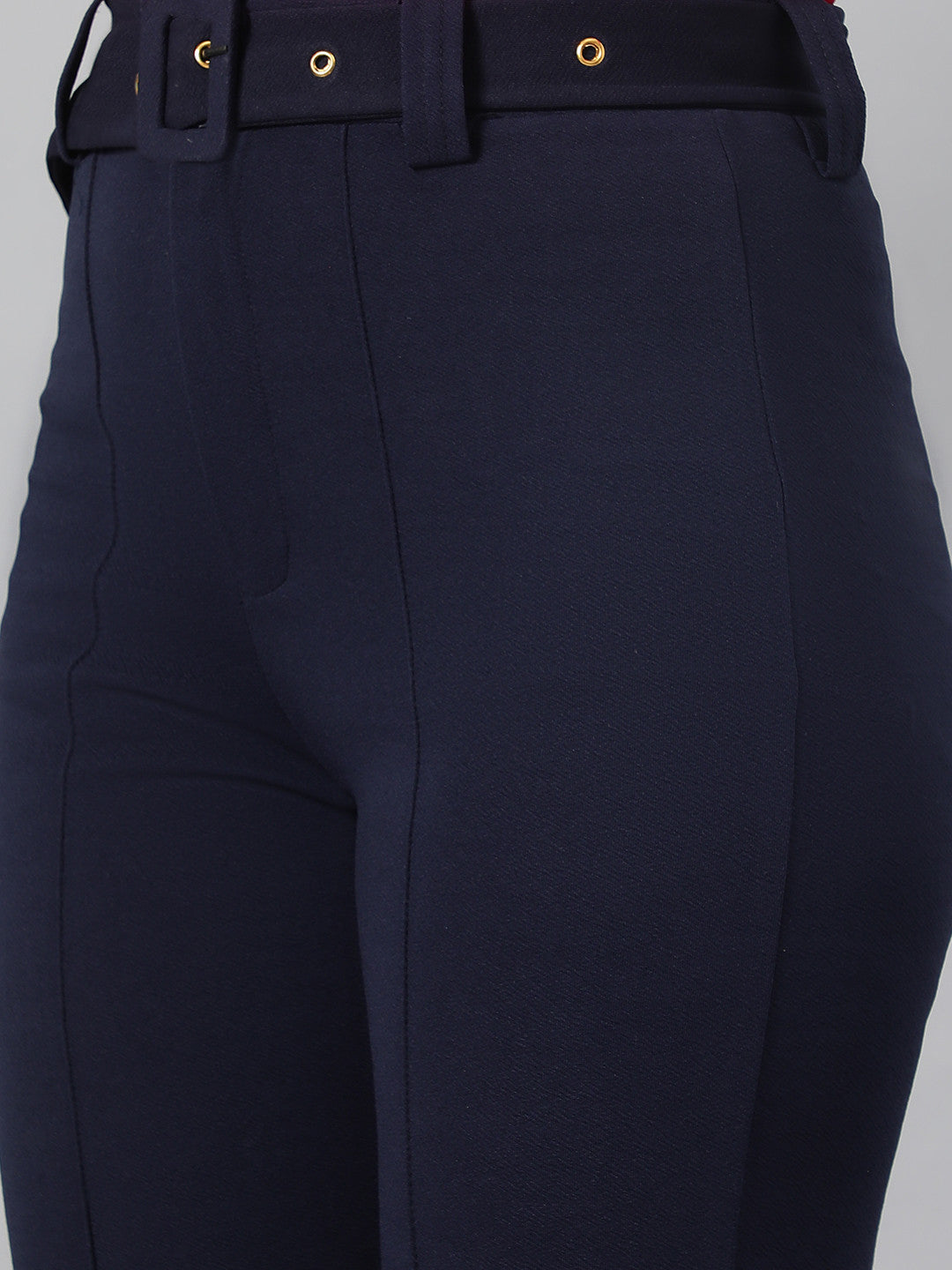 KOTTY Regular Fit Women Dark Blue Trousers 