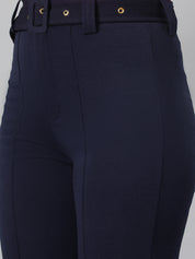 KOTTY Regular Fit Women Dark Blue Trousers 