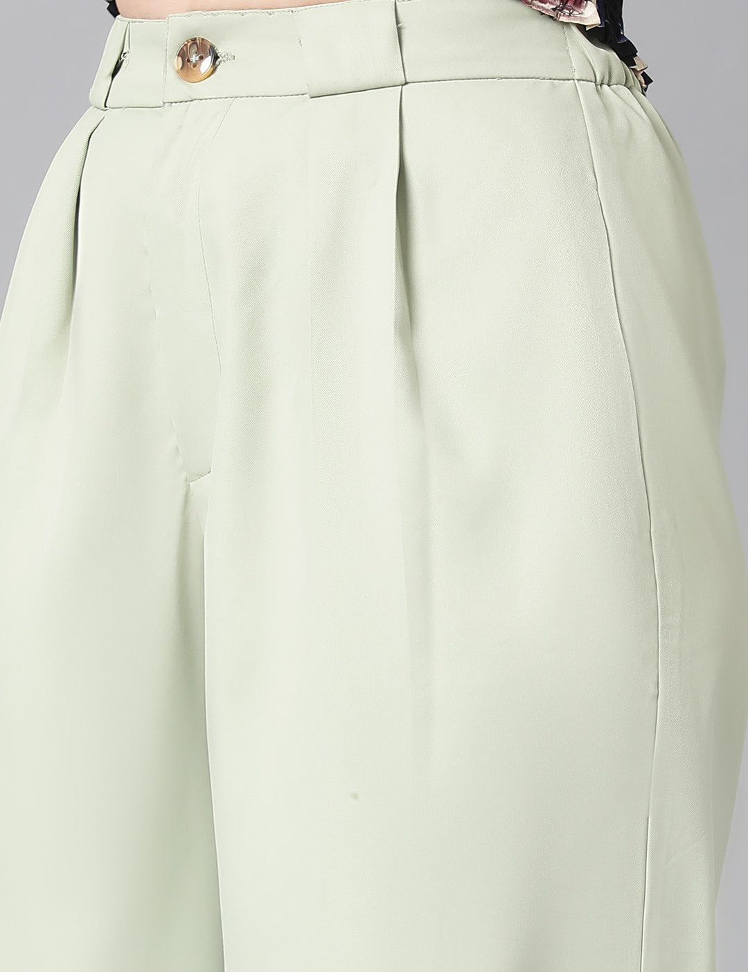 KOTTY Regular Fit Women Light Green Trousers 