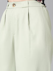 KOTTY Regular Fit Women Light Green Trousers 