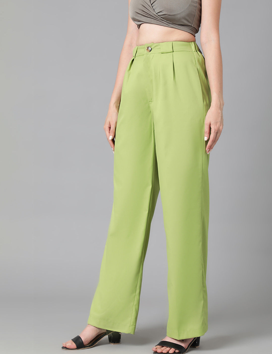 KOTTY Regular Fit Women Green Trousers 
