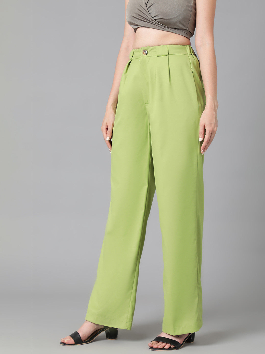 KOTTY Regular Fit Women Green Trousers 