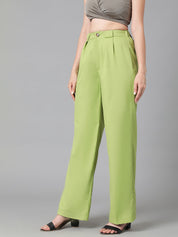 KOTTY Regular Fit Women Green Trousers 