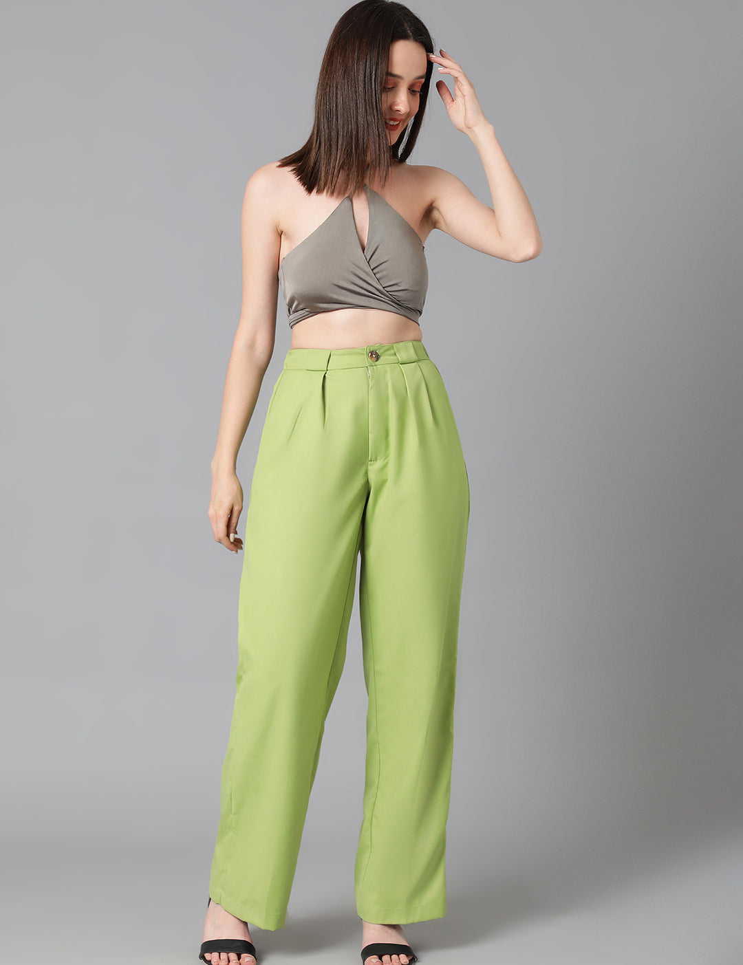 KOTTY Regular Fit Women Green Trousers 