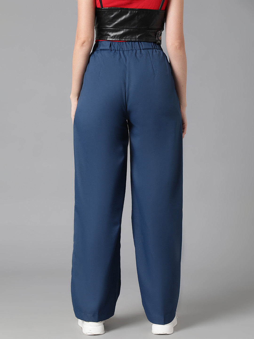 KOTTY Womens Solid Attractive High Rise Pant