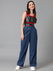 KOTTY Womens Solid Attractive High Rise Pant
