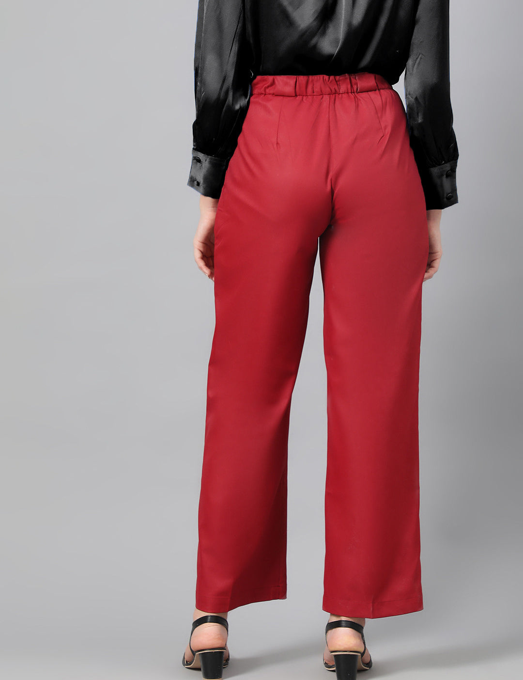 KOTTY Regular Fit Women Maroon Trousers 
