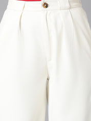 KOTTY Regular Fit Women White Trousers 