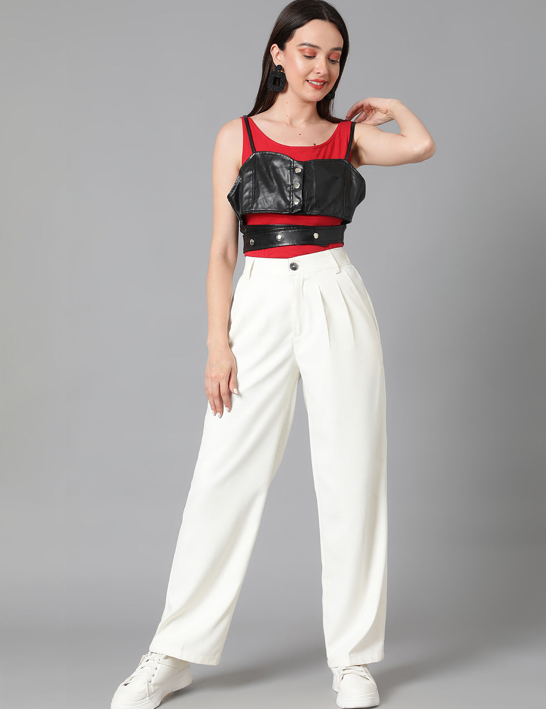 KOTTY Regular Fit Women White Trousers 