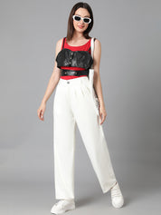 KOTTY Regular Fit Women White Trousers 