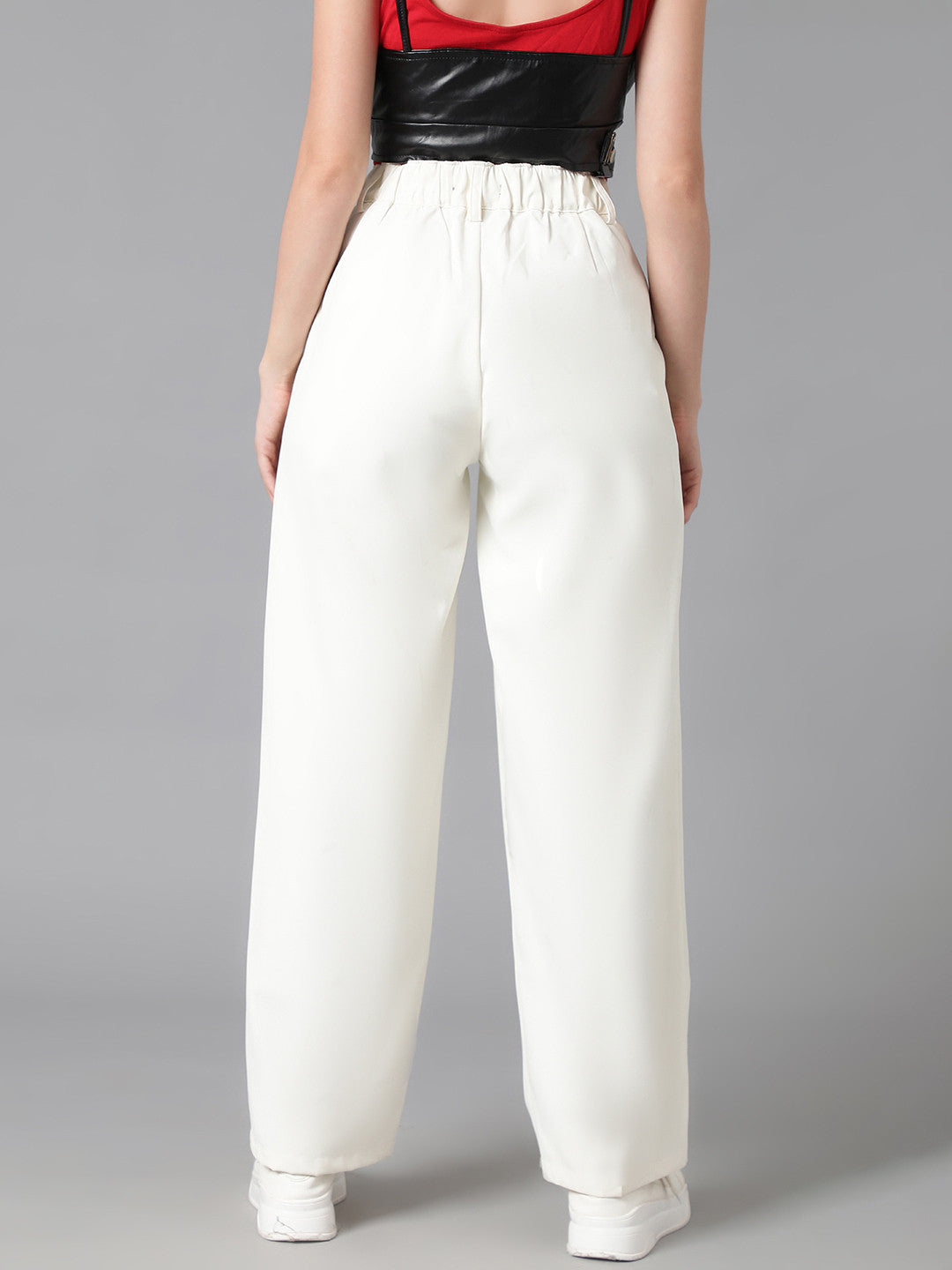 KOTTY Regular Fit Women White Trousers 