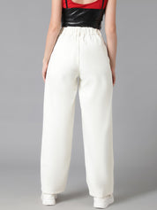 KOTTY Regular Fit Women White Trousers 