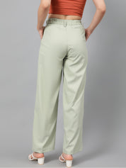 KOTTY Womens Solid Attractive High Rise Pant