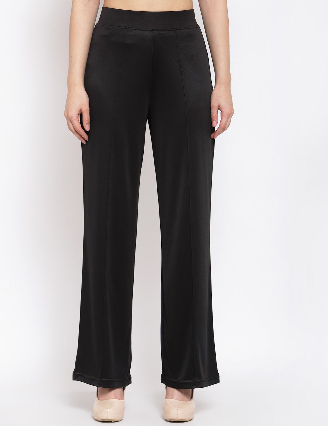 KOTTY Womens Solid Attractive High Rise Pant