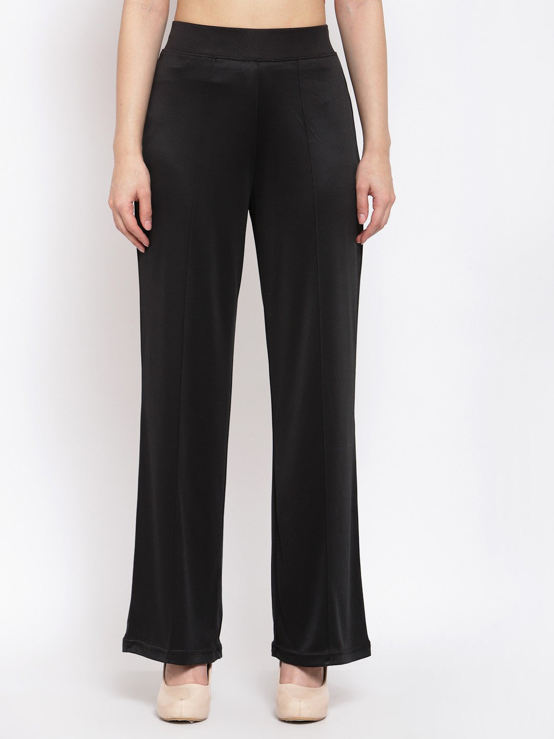 KOTTY Womens Solid Attractive High Rise Pant