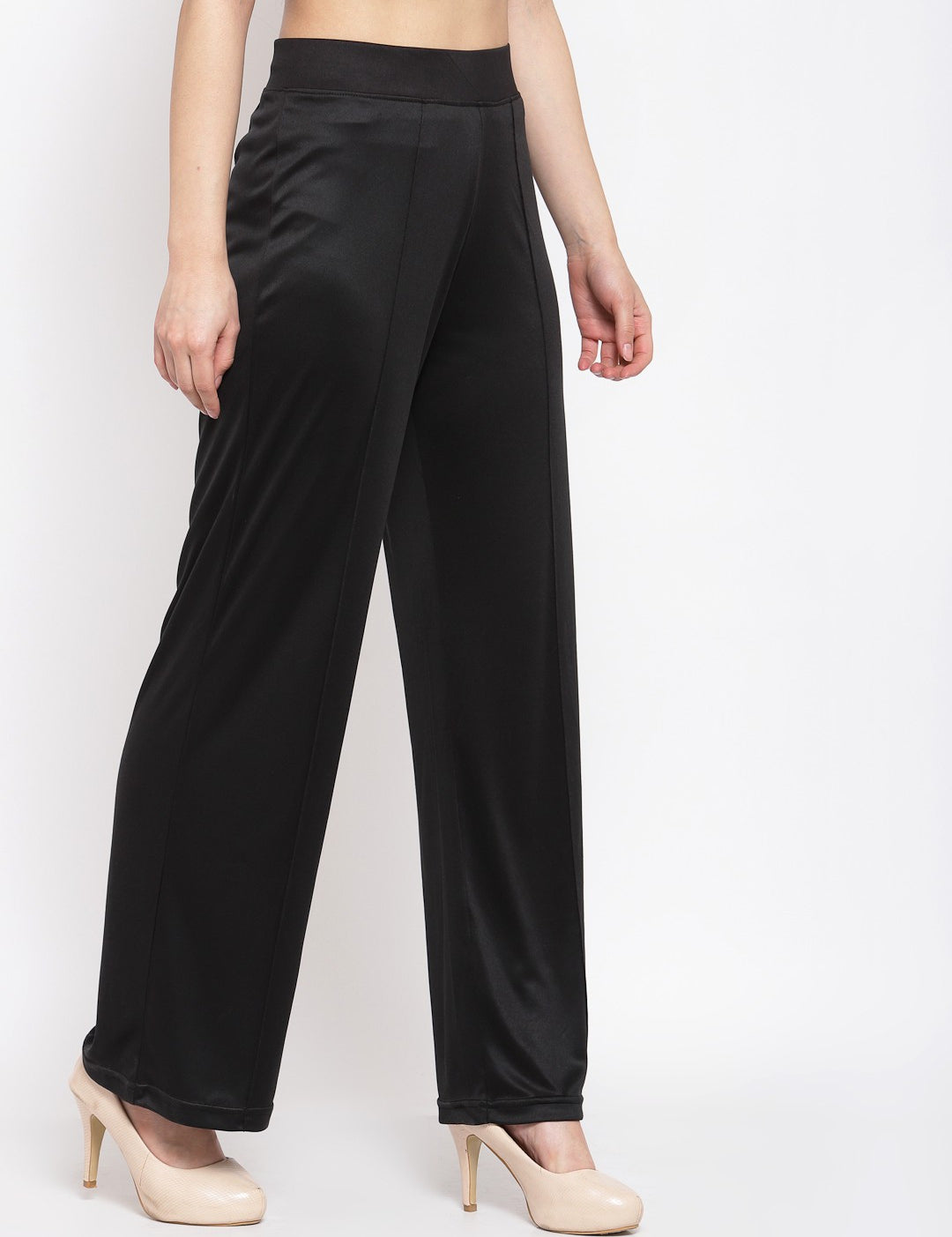 KOTTY Womens Solid Attractive High Rise Pant
