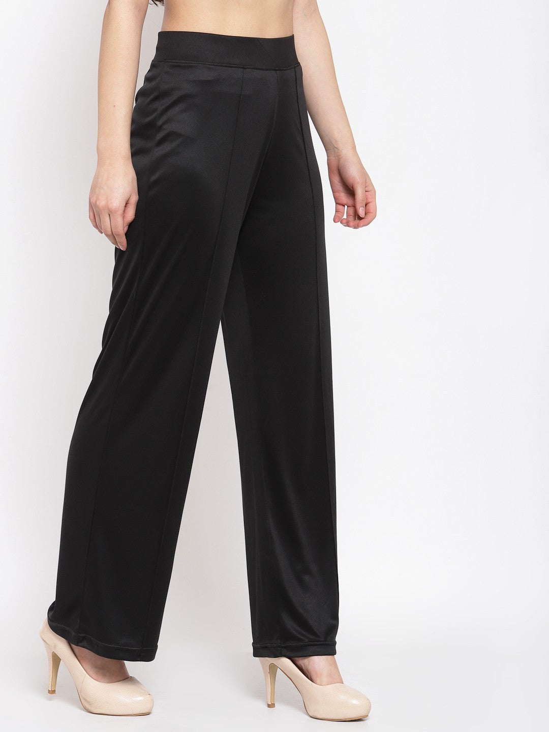 KOTTY Womens Solid Attractive High Rise Pant