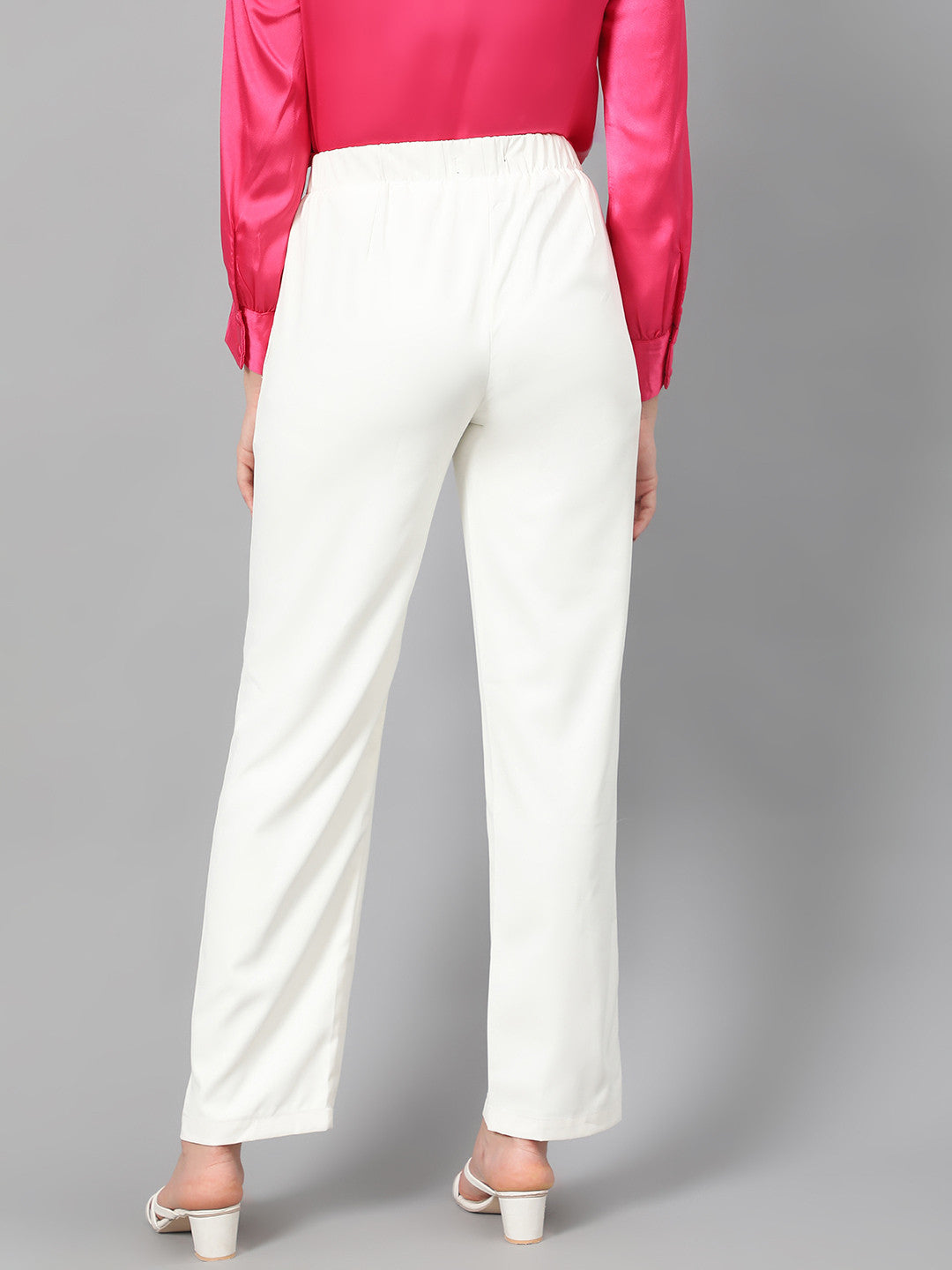 KOTTY Womens Solid Attractive High Rise Pant