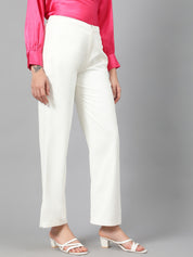 KOTTY Womens Solid Attractive High Rise Pant