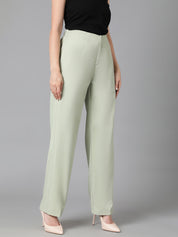 KOTTY Regular Fit Women Light Green Trousers 
