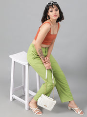 KOTTY Regular Fit Women Green Trousers 