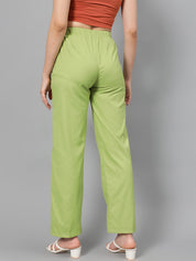 KOTTY Regular Fit Women Green Trousers 