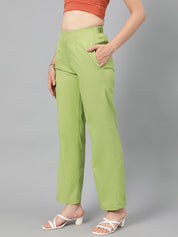 KOTTY Regular Fit Women Green Trousers 