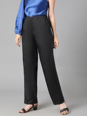 KOTTY Womens Solid Attractive High Rise Pant