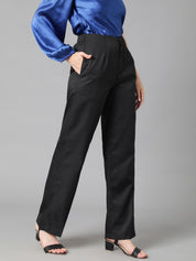 KOTTY Womens Solid Attractive High Rise Pant