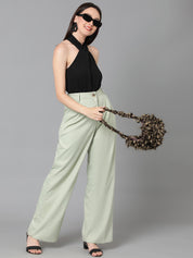 KOTTY Regular Fit Women Light Green Trousers 