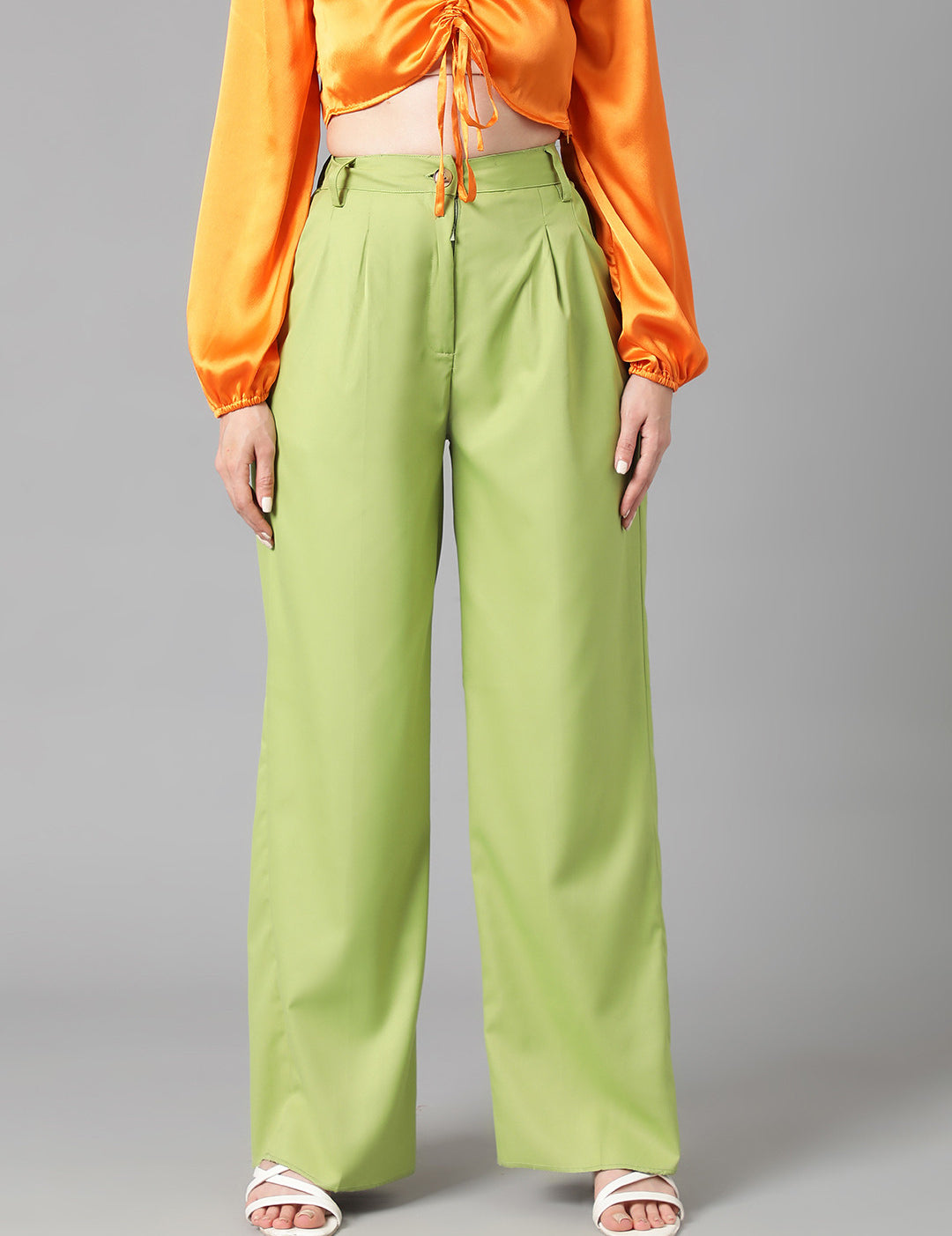 KOTTY Regular Fit Women Green Trousers 