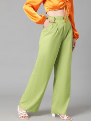 KOTTY Regular Fit Women Green Trousers 
