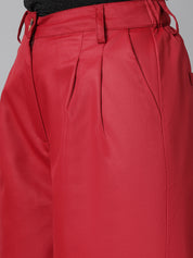KOTTY Regular Fit Women Maroon Trousers 