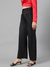 KOTTY Womens Solid Attractive High Rise Pant