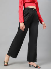 KOTTY Womens Solid Attractive High Rise Pant