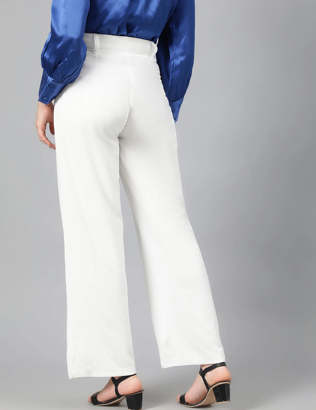KOTTY Regular Fit Women White Trousers 