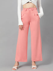 KOTTY Regular Fit Women Pink Trousers 