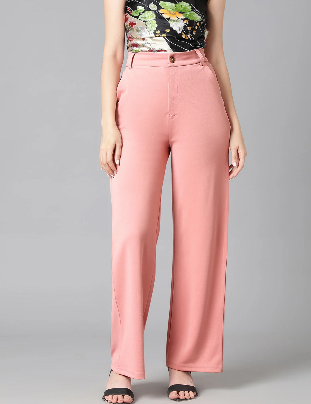 KOTTY Regular Fit Women Pink Trousers 