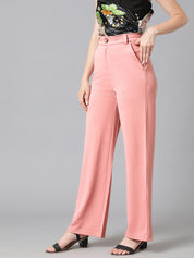 KOTTY Regular Fit Women Pink Trousers 