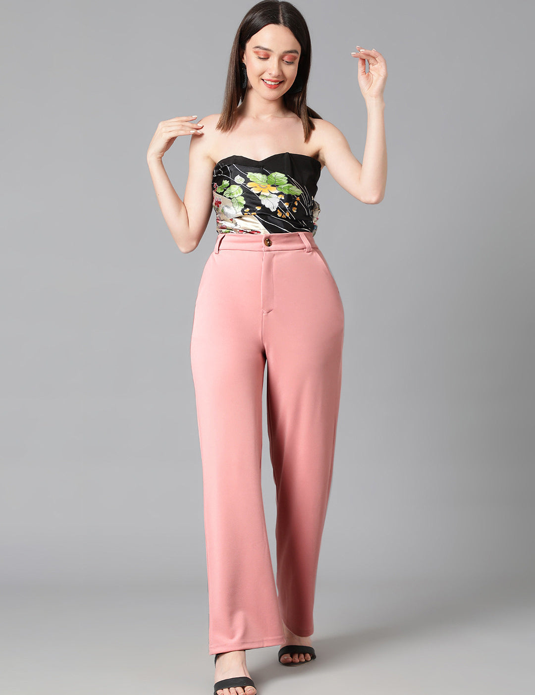 KOTTY Regular Fit Women Pink Trousers 