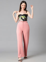 KOTTY Regular Fit Women Pink Trousers 