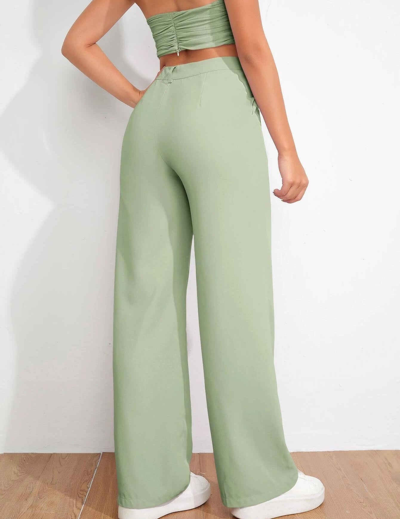 KOTTY Regular Fit Women Light Green Trousers 