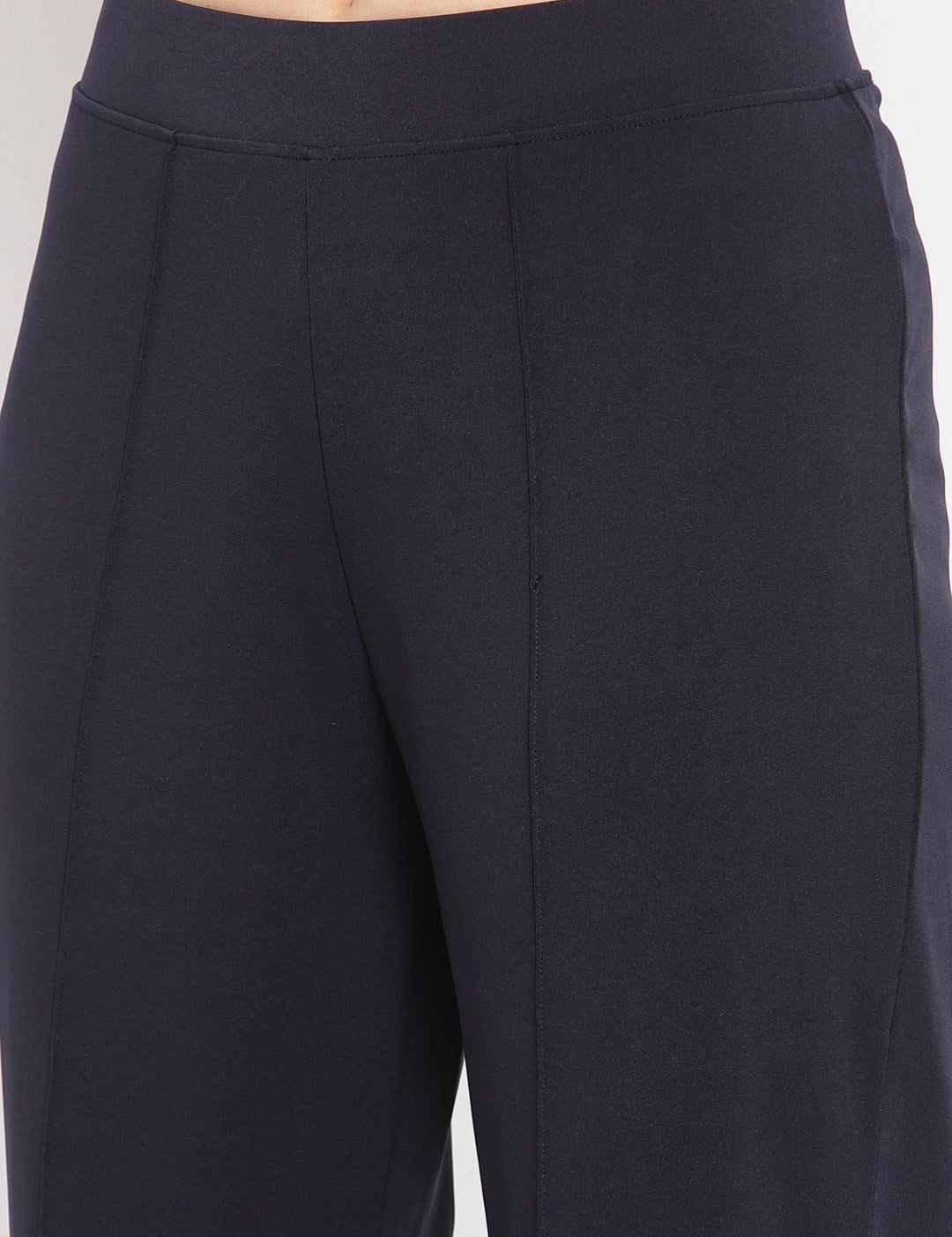 KOTTY Flared Women Black Trousers 