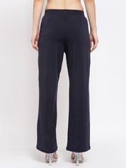 KOTTY Flared Women Black Trousers 