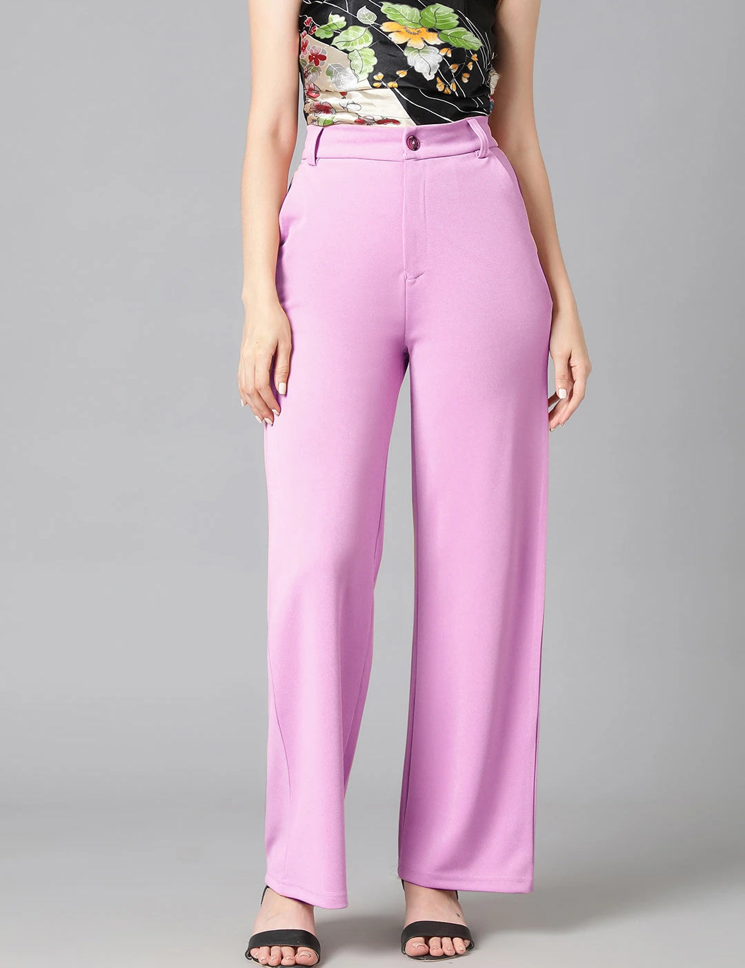 KOTTY Regular Fit Women Purple Trousers 