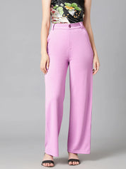 KOTTY Regular Fit Women Purple Trousers 