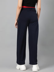 KOTTY Regular Fit Women Dark Blue Trousers 