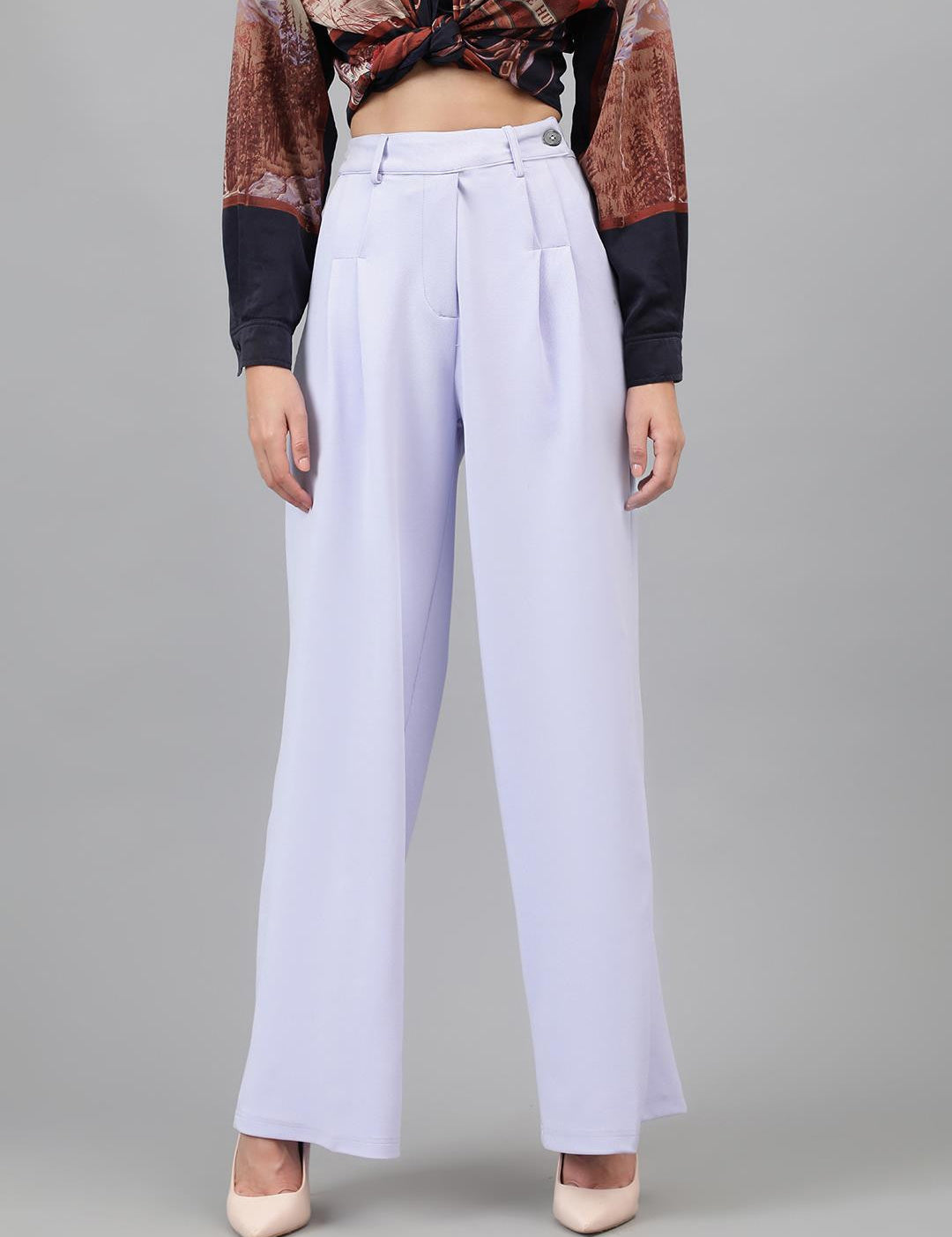 KOTTY Regular Fit Women Purple Trousers 